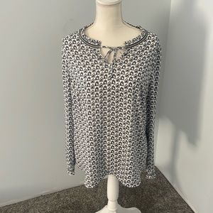 Talbots size large birdcage blouse